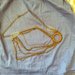 Gold chain necklace